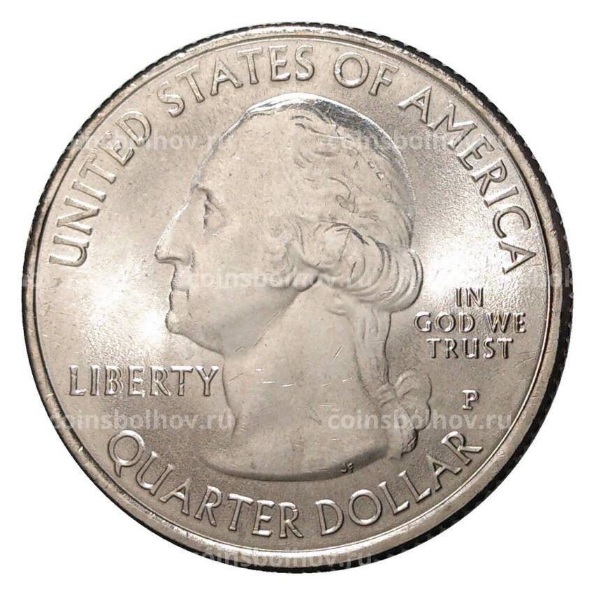 Монета 25 центов 2013 года  P №18 Национальный парк Грейт-Бейсин (вид 2)