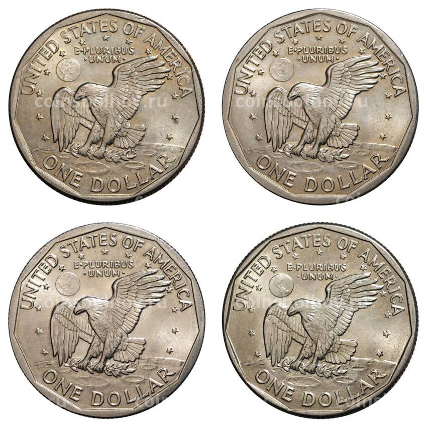Набор монет 1 доллар 1979-1999 Сьюзен Энтони - Монетный двор P  (вид 2)