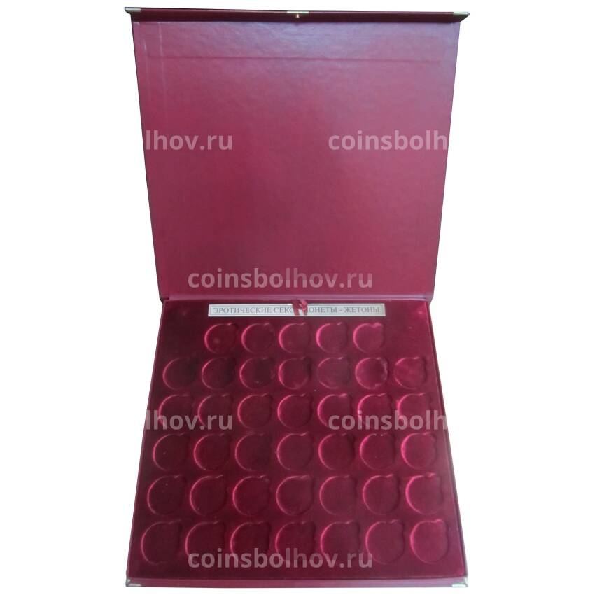 Подарочная коробка для сувенирных монетовидных жетонов 6 секс евро