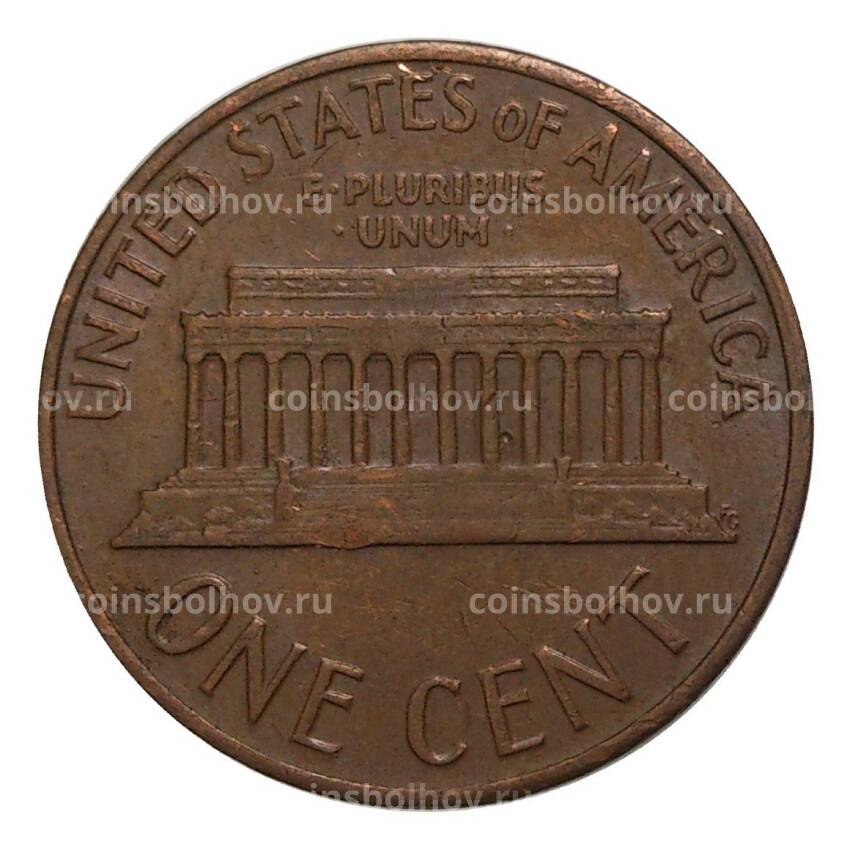 Монета 1 цент 1968 года D (вид 2)