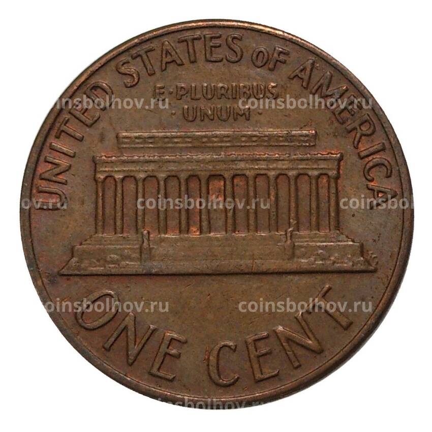 Монета 1 цент 1969 года D (вид 2)