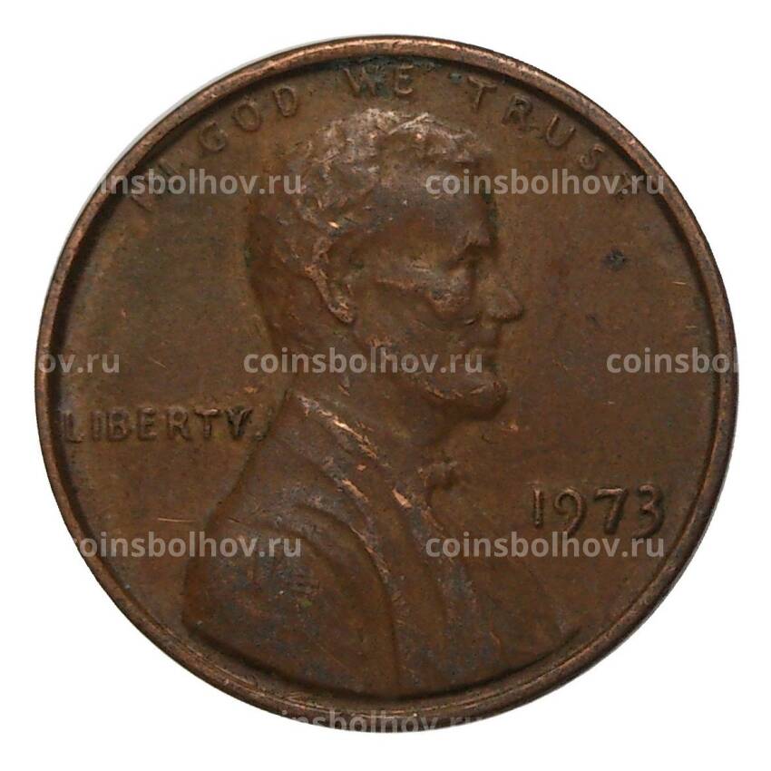Монета 1 цент 1973 года