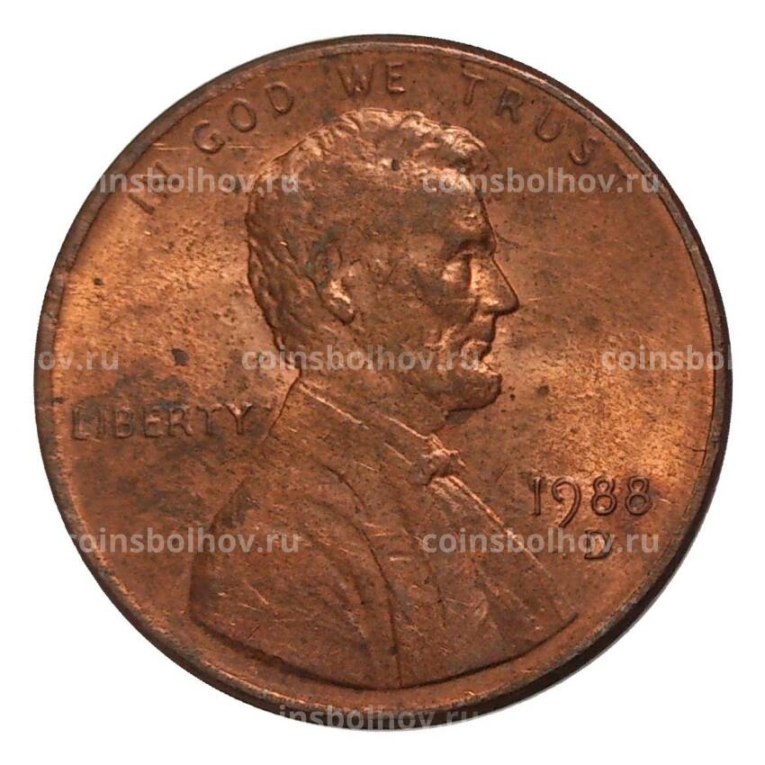 Монета 1 цент 1988 года D