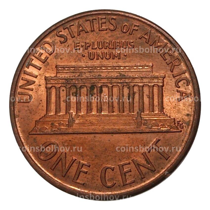 Монета 1 цент 1989 года (вид 2)