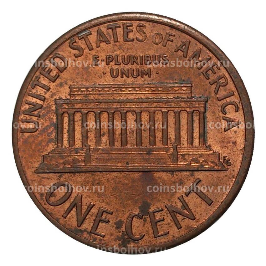 Монета 1 цент 1991 года (вид 2)