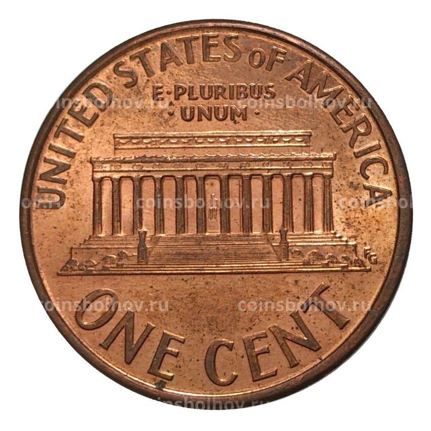 Монета 1 цент 1996 года D (вид 2)