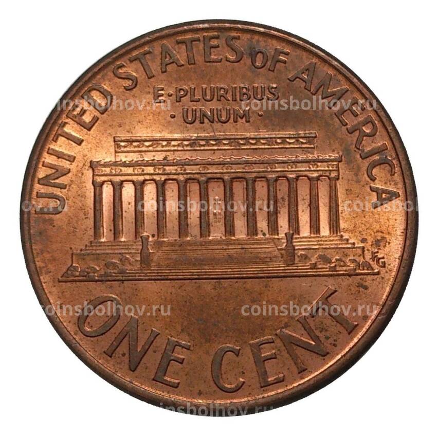 Монета 1 цент 2002 года (вид 2)