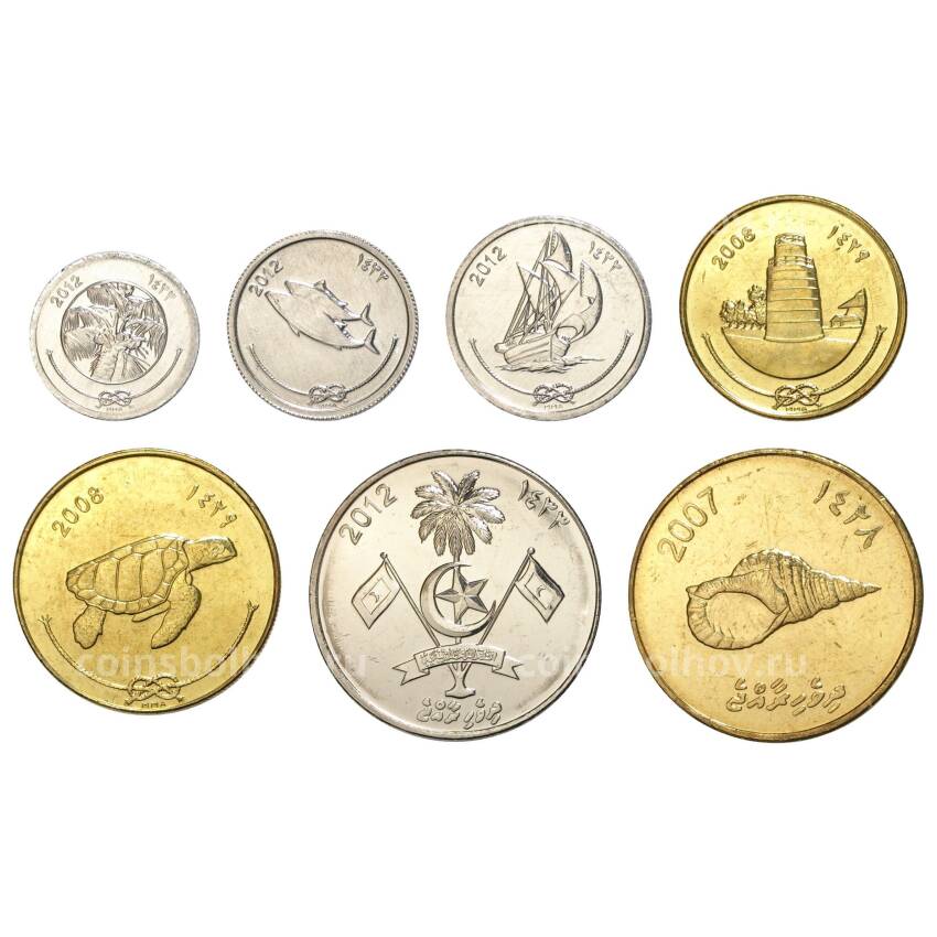 Набор монет — Мальдивы (вид 2)
