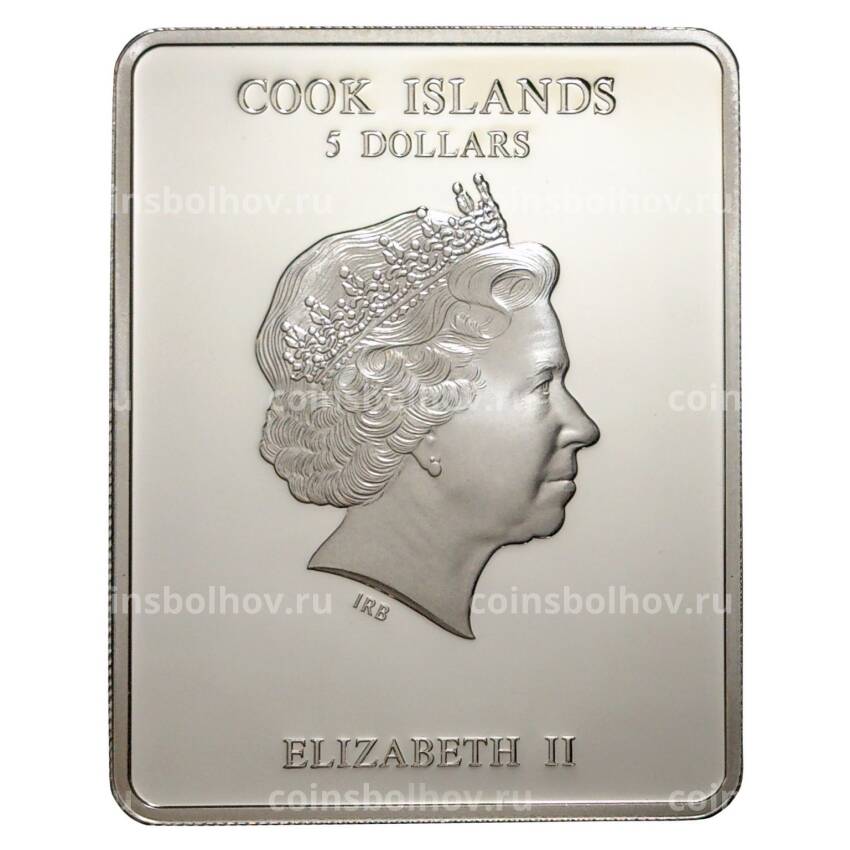 Монета 5 долларов 2011 года Острова Кука «Святые Покровители — Анна Пророчица» (вид 2)