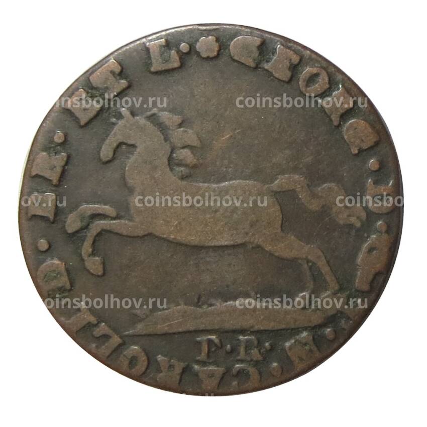 Монета 1 пфенниг 1818 года Германские государства — Брауншвейг и Ленебург — Вольфенбюттель (вид 2)