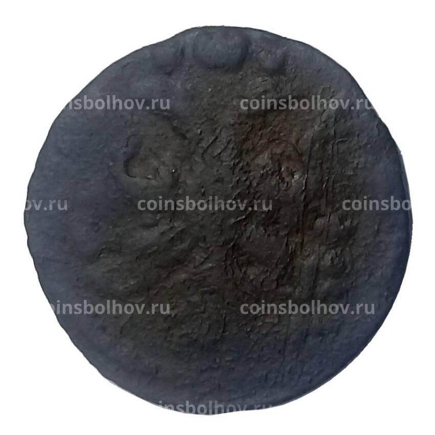 Монета Полушка 1735 года — Перечекан (вид 2)