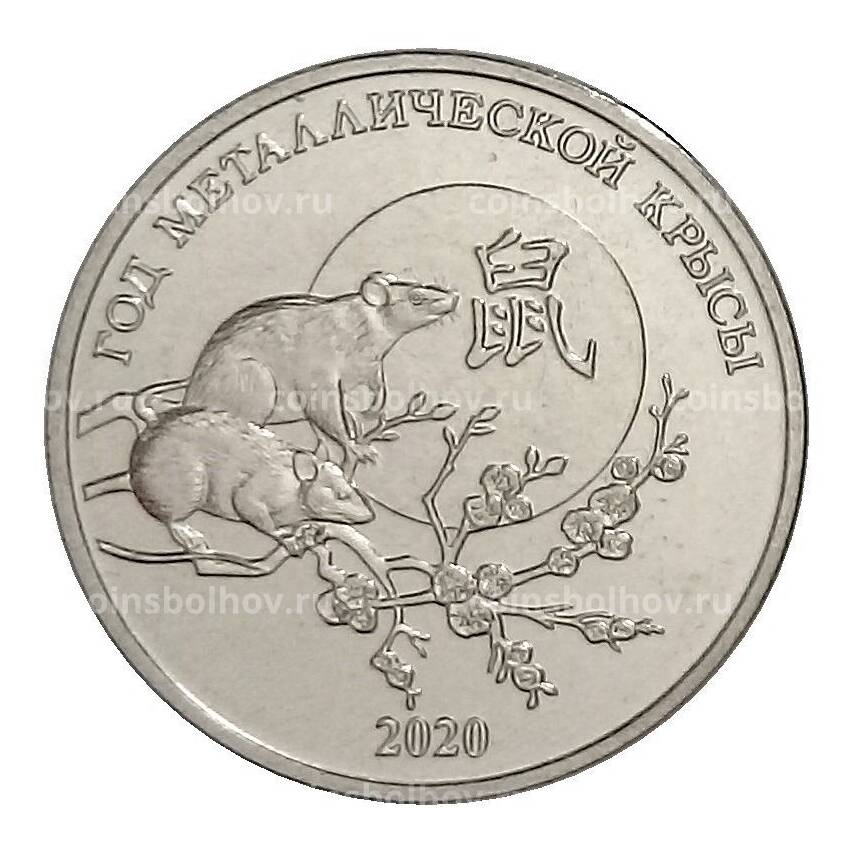 Монета 1 рубль 2019 года Приднестровье — Год металлической крысы