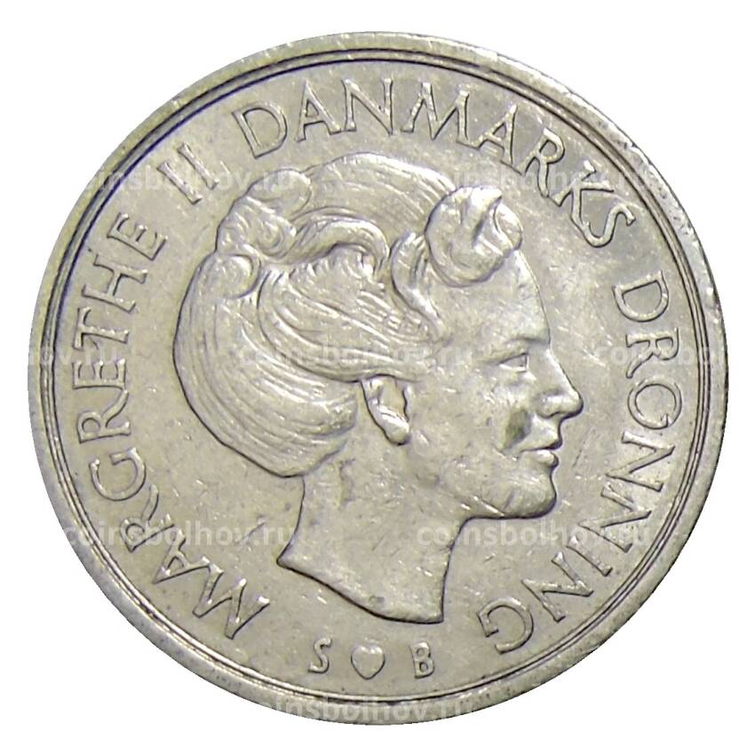 Монета 1 крона 1977 года Дания (вид 2)