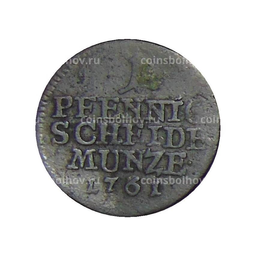 Монета 1 пфенниг 1761 года Германские государства — Саксен-Кобург-Заафельд