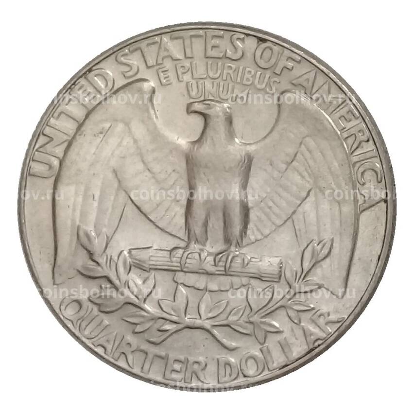 Монета 1/4 доллара (25 центов) 1974 года D США (вид 2)
