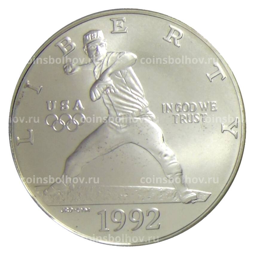 Монета 1 доллар 1992 года D США — XXV летние Олимпийские Игры, Барселона 1992