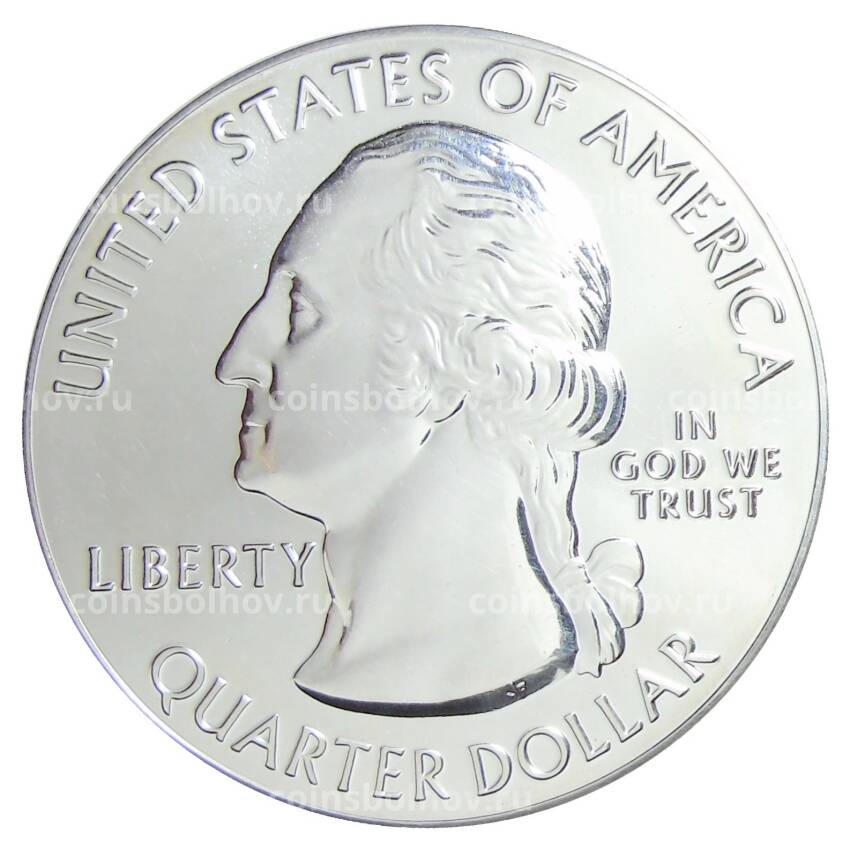 Монета 1/4 доллара  (25 центов) 2015 года США —  Национальный лес Кисатчи (вид 2)