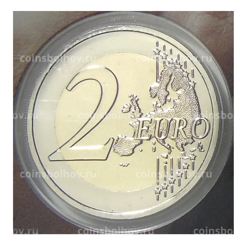 Монета 2 евро 2021 года Андорра —  Мы заботимся о наших пожилых людях (в подарочном блистере) (вид 2)