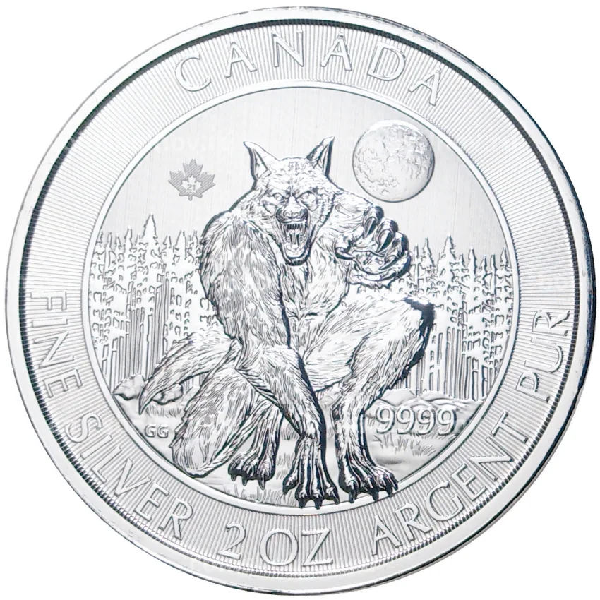 Монета 10 долларов 2021 года Канада — Оборотень