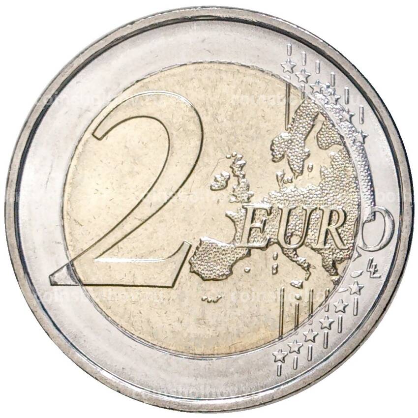 Монета 2 евро 2022 года Испания —  ЮНЕСКО — Национальный парк Гарахонай (вид 2)