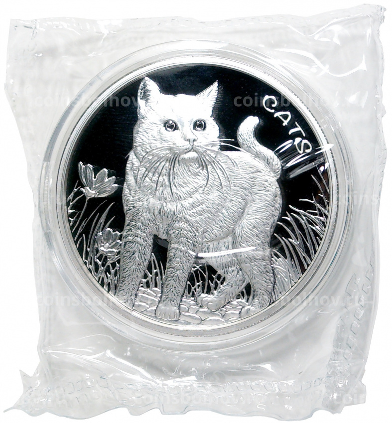 Монета 50 центов 2021 года Фиджи —  Кошки (вид 3)
