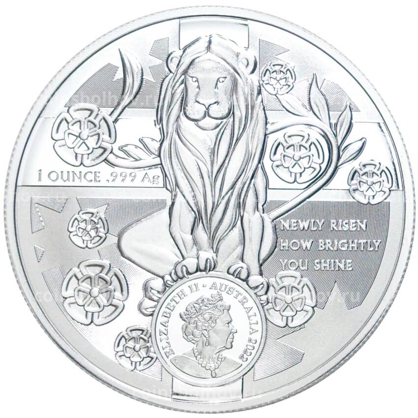 Монета 1 доллар 2022 года Австралия —  Гербы Австралии — Новый Южный Уэльс (вид 2)