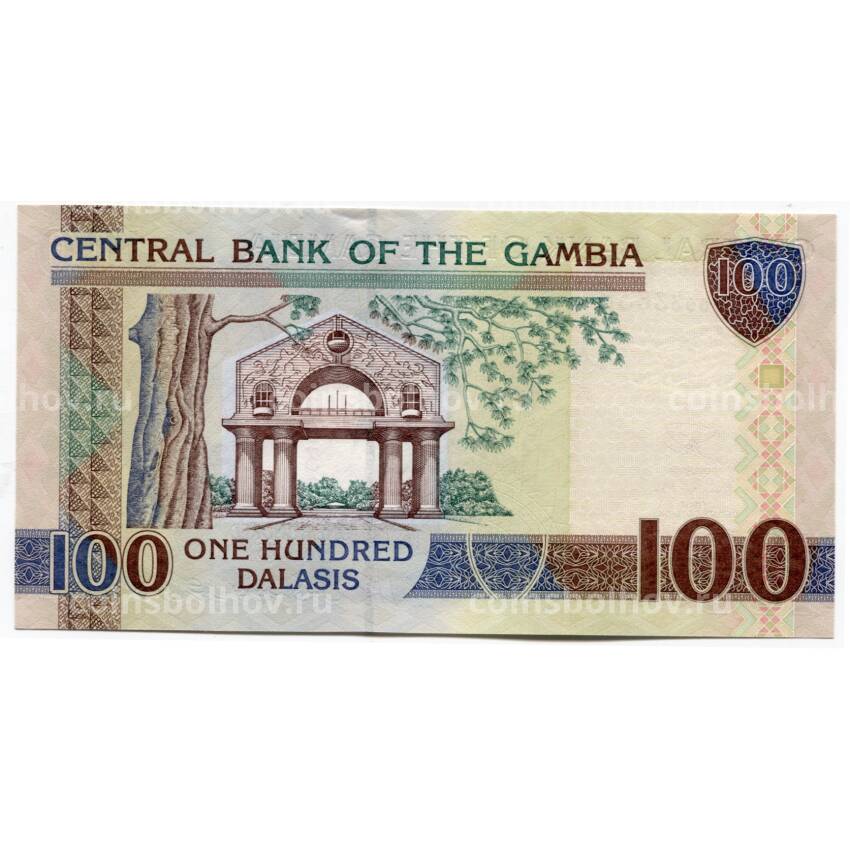 Банкнота 100 даласи  2006 года Гамбия (вид 2)