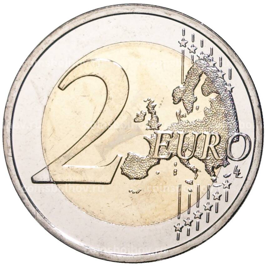 Монета 2 евро 2022 года Финляндия —  35 лет программе Эразмус (вид 2)