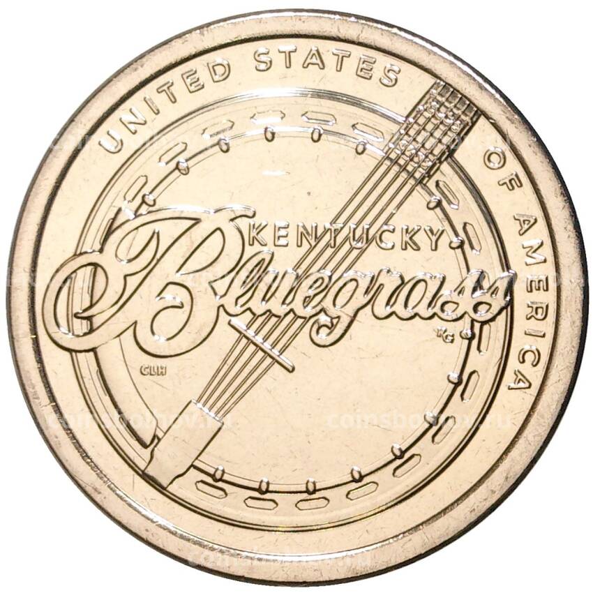Монета 1 доллар 2022 года D США Американские инновации — Блюграсс