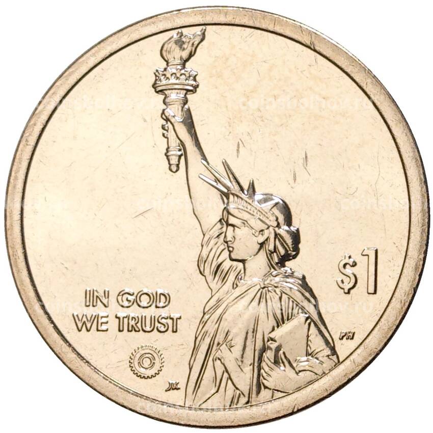 Монета 1 доллар 2022 года D США Американские инновации — Блюграсс (вид 2)