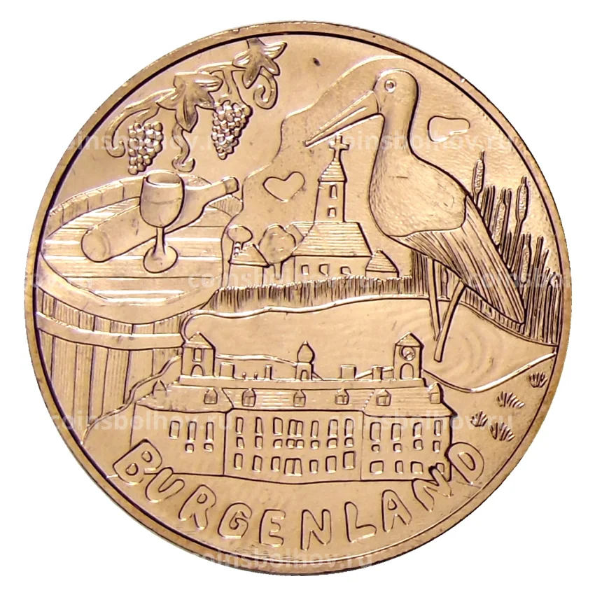 Монета 10 евро 2015 года Австрия — Земли Австрии — Бургенланд