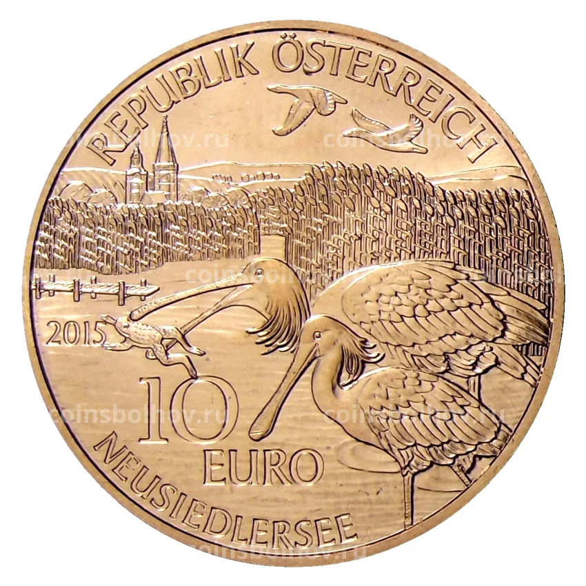 Монета 10 евро 2015 года Австрия — Земли Австрии — Бургенланд (вид 2)