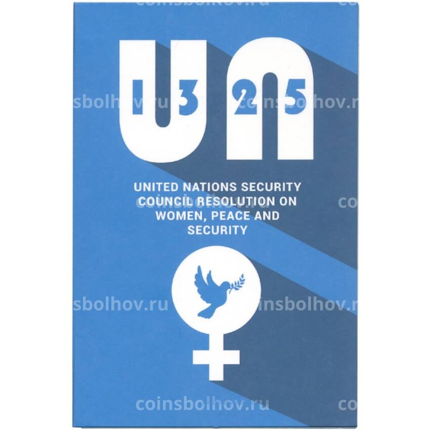 Монета 2 евро 2022 года Мальта —  Резолюция Совета Безопасности ООН 1325 о женщинах, мире и безопасности (в блистере) (вид 4)