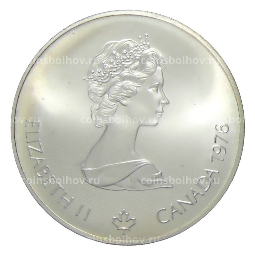Монета 5 долларов 1976 года Канада — XXI летние Олимпийские Игры, Монреаль 1976 — Бокс (вид 2)