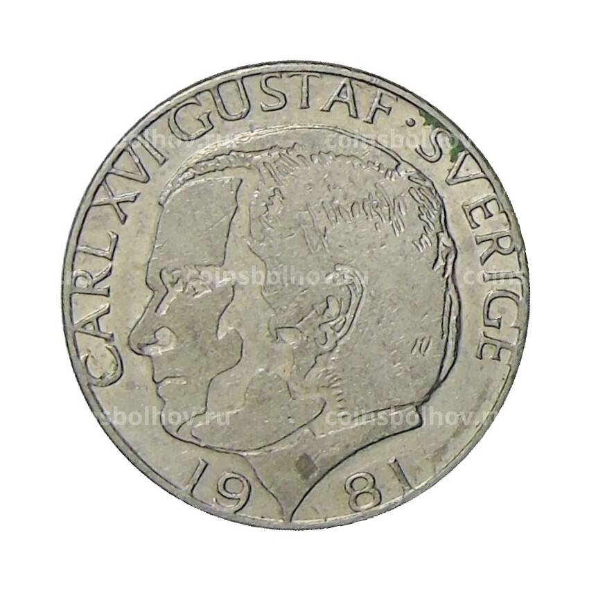 Монета 1 крона 1981 года Швеция