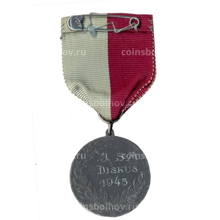 Медаль спортивная «Спортивная ассоциация Карлсруэ -метание диcка 1945 год» (вид 2)