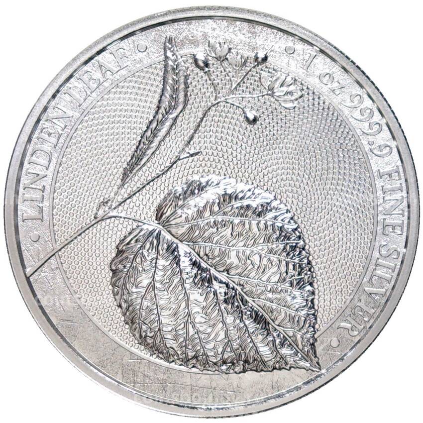 Монета 5 марок 2022 года Германия — «Лист липы»