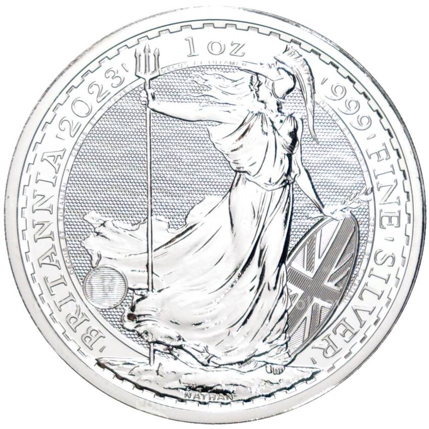 Монета 2 фунта 2023 года Великобритания —  Стоящая Британия (Карл III)