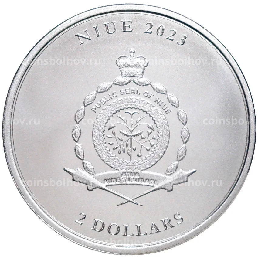 Монета 2 доллара 2023 года Ниуэ — «Эквилибриум» (вид 2)