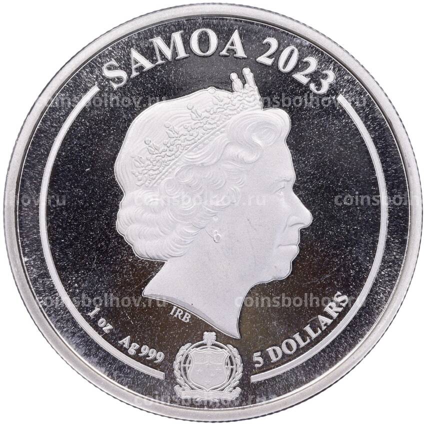 Монета 5 доларов 2023 года Самоа —  Looney Tunes — Road Runner (вид 2)