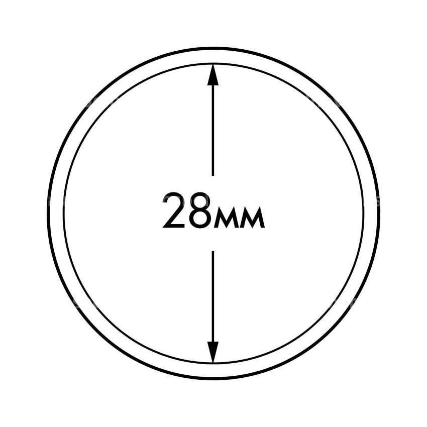 Капсула «ULTRA» для монет диаметром 28 мм LEUCHTTURM 345034