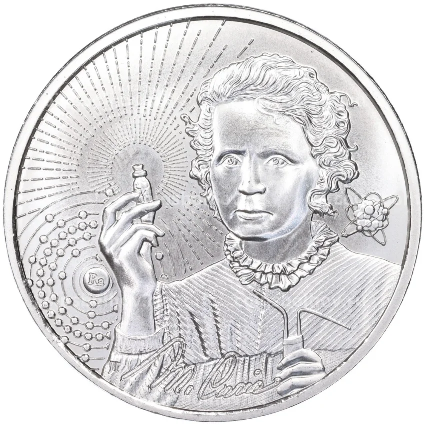 Монета 2 доллара 2023 года Ниуэ —  Иконы вдохновения- Мария Кюри