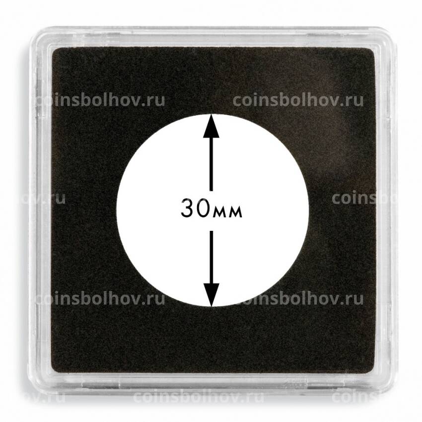 Капсула квадратная «QUADRUM» для монет диаметром 30 мм LEUCHTTURM 330443