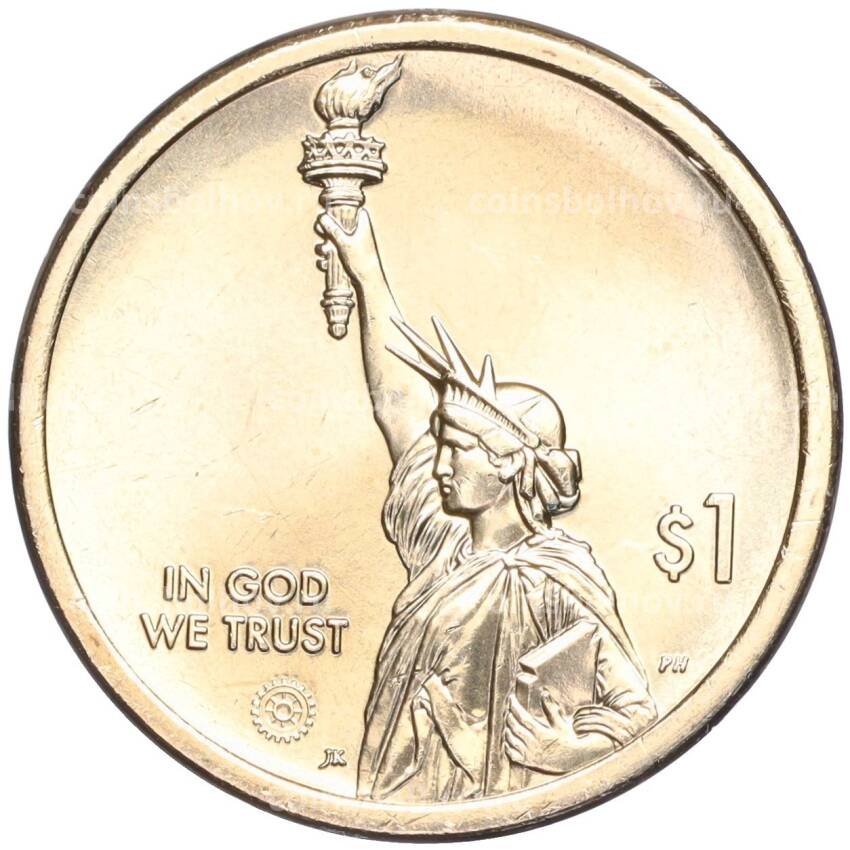 Монета 1 доллар 2023 года P США Американские инновации — Десантный катер (вид 2)