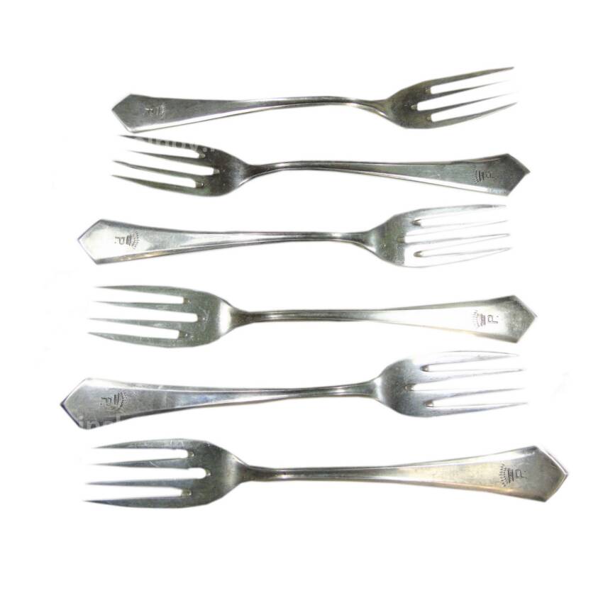 Вилка серебряная столовая  (Набор из 6 предметов)