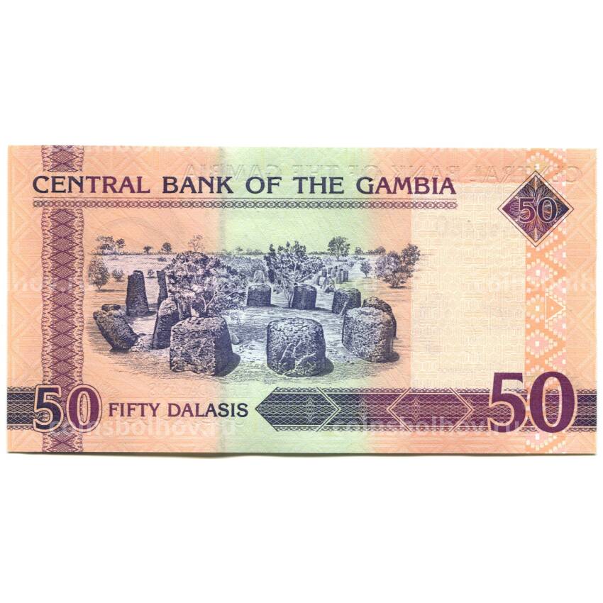 Банкнота 50 даласи 2018 года Гамбия (вид 2)