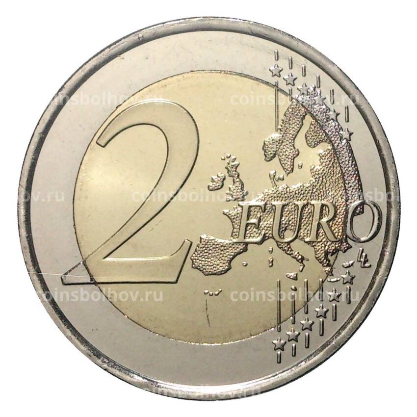 Монета 2 евро 2014 года Андорра —  20 лет вступлению в совет Европы (в блистере) (вид 4)