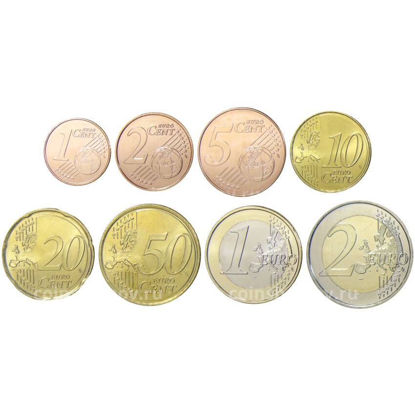 Годовой набор монет евро 2022 года Испания (вид 2)