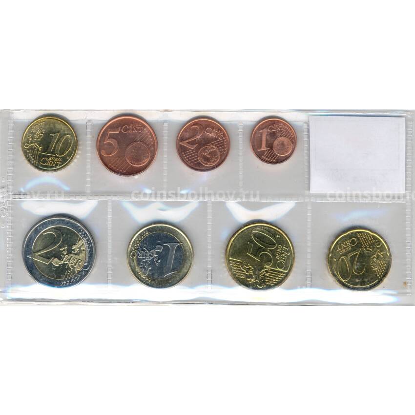 Годовой набор монет евро 2008 года Кипр (в блистере) (вид 4)