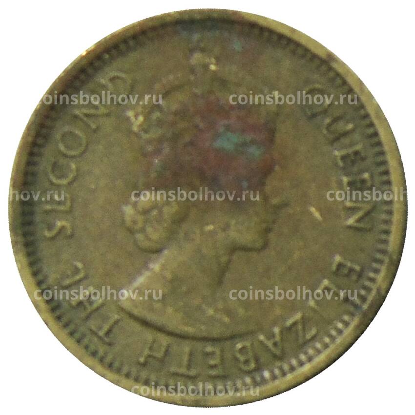 Монета 5 центов 1965 года Гонконг (вид 2)